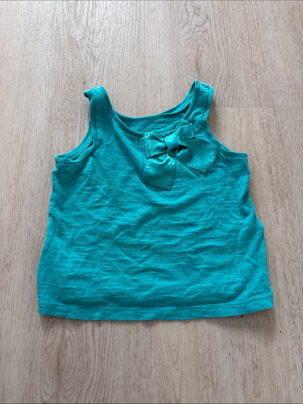 kate spade Girls' Teal Bow Tank Top size 2 2T